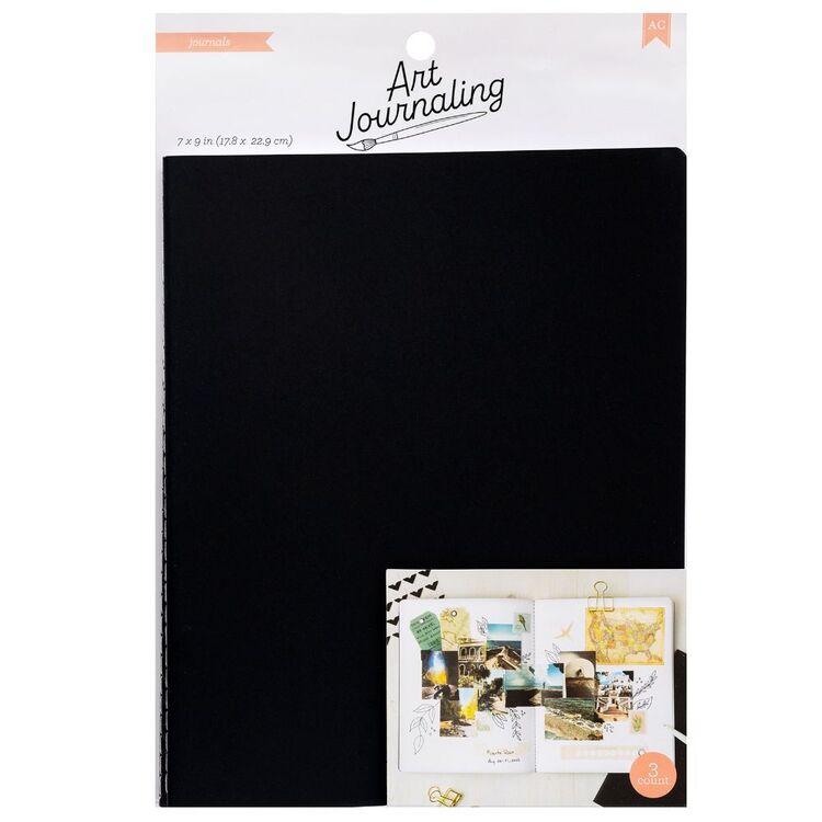 American Crafts Art Journaling Notebook 3 Pack
