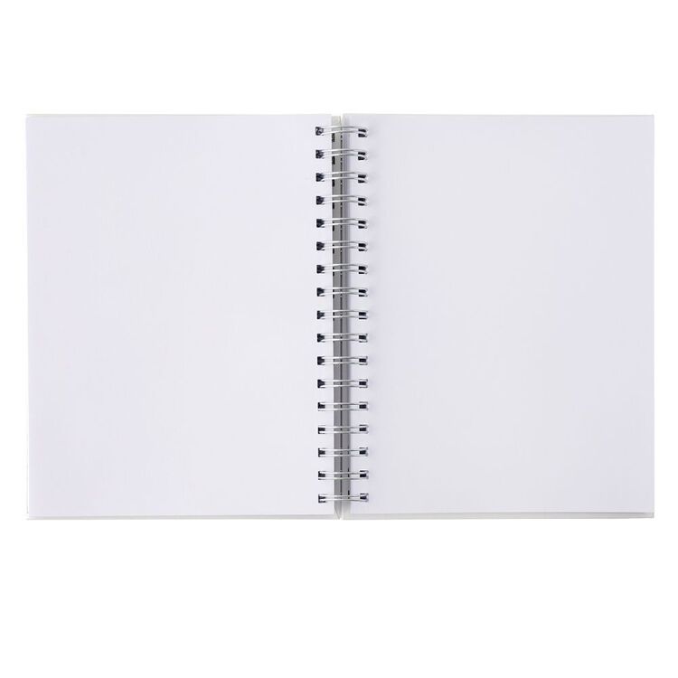 American Crafts Art Journaling Spiral Notebook White 6.75 x 8.75 in