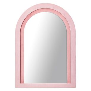 Cooper & Co Velvet Arched Mirror Pink 50 x 70 cm