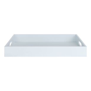KOO Serene Haven Lacquer Tray White 45 x 30 cm