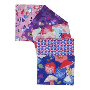 Disney Alice In Wonderland Fat Quarter Bundle Multicoloured 45 x 55 cm