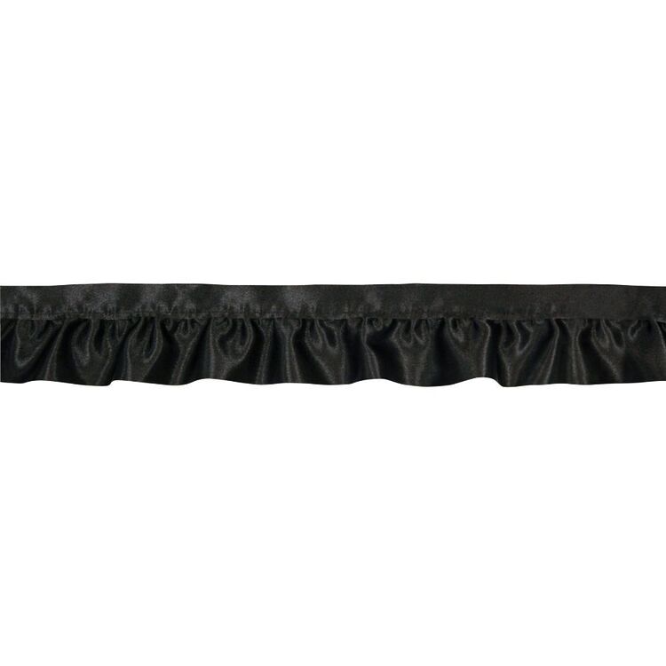 Simplicity Ruffle Blanket Binding #1 Black 48 mm