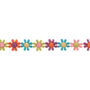Simplicity Mini Daisy Trim Multicoloured 12 mm