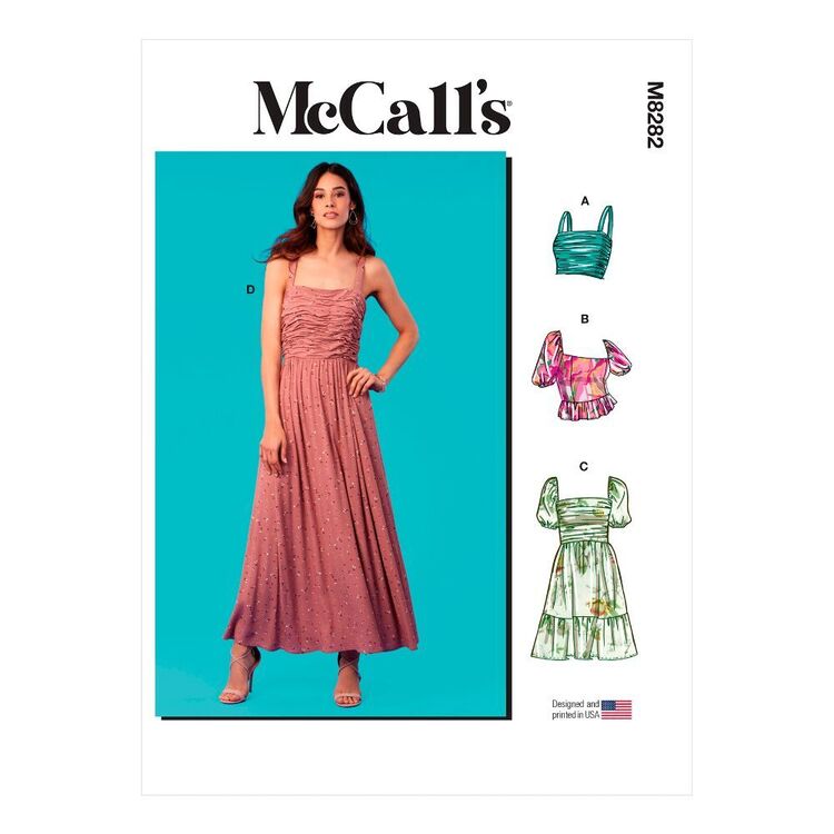 McCall's Sewing Pattern M8282 Misses' Tops & Dresses