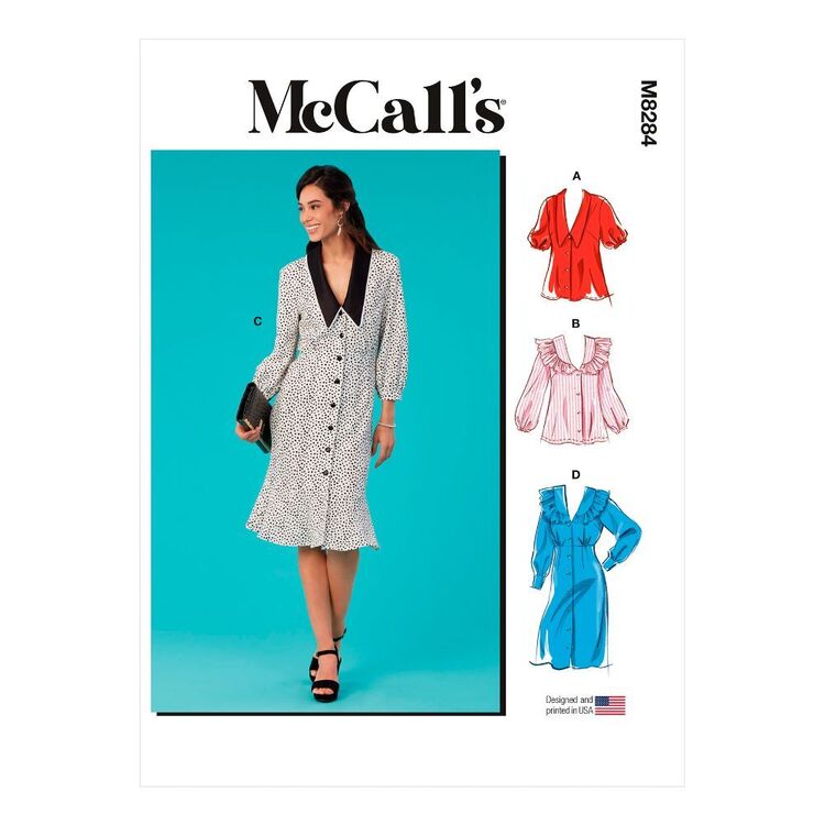McCall's Sewing Pattern M8284 Misses' Tops & Dresses