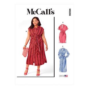 McCall's Sewing Pattern M8286 Misses' & Women's Dresses White