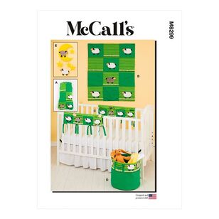 McCall's Sewing Pattern M8299 Nursery Items White One Size