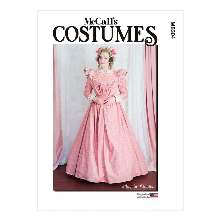 McCall's Sewing Pattern M8304 1890s Misses Tea Dress & Belt Costume ...