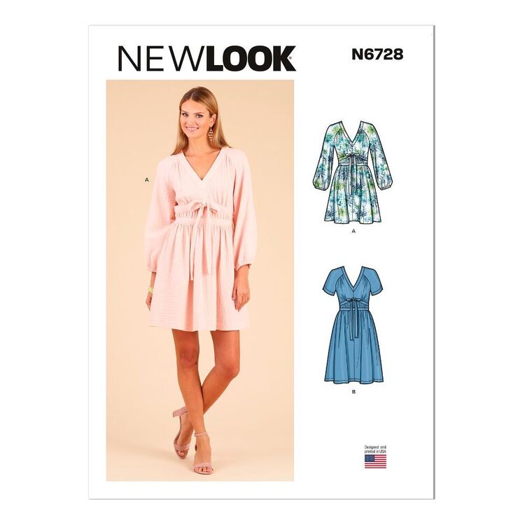 New Look Sewing Pattern N6728 Misses' Dress in Two Lengths