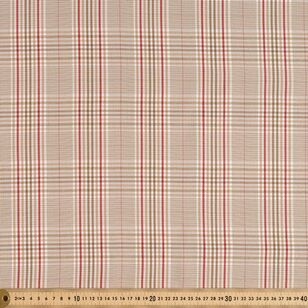 Plaid #3 145 cm Hi Twist Suiting Fabric Tan 145 cm
