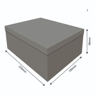 Artwrap 250 x 180 x 98mm Rectangle Box Silver