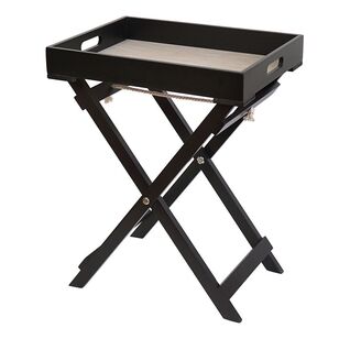 Ombre Home Kembali Side Table Black 40 x 30 x 50 cm