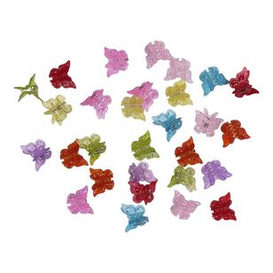 Maria George Butterfly Hair Clips Mix 30 Pack Multicoloured