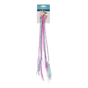 Maria George Plaited Unicorn Tail Clips 2 Pack Multicoloured
