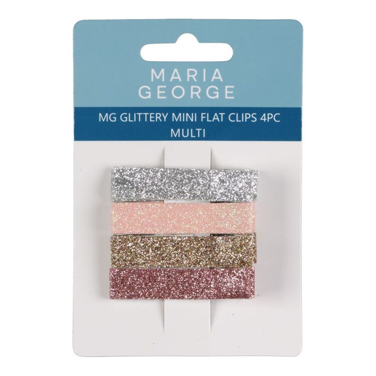 Maria George Glittery Mini Flat Clips 4 Pack