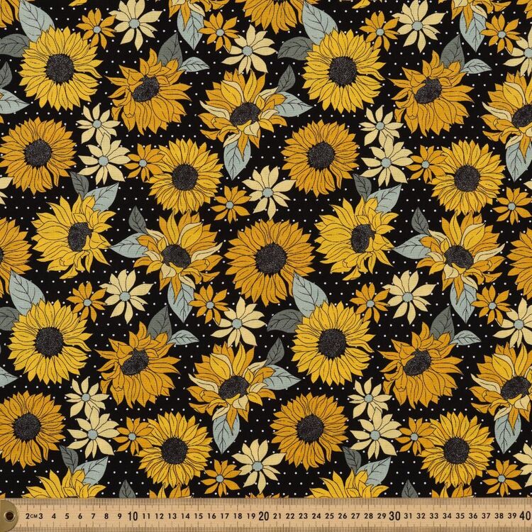 Sunflower Spot 112 cm Cotton Fabric