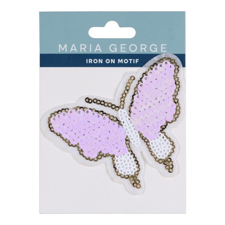 Maria George Sequin Butterfly Iron On Motif