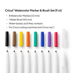 Cricut Watercolour Marker & Brush Set Multicoloured