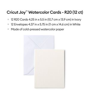 Cricut Joy Watercolour Cards White R20