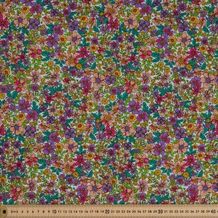 Rose & Hubble Floral Garden 112 cm Cotton Fabric Multicoloured 112 cm