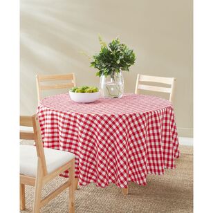 KOO Elsa Round Tablecloth Red & White 180 cm Round