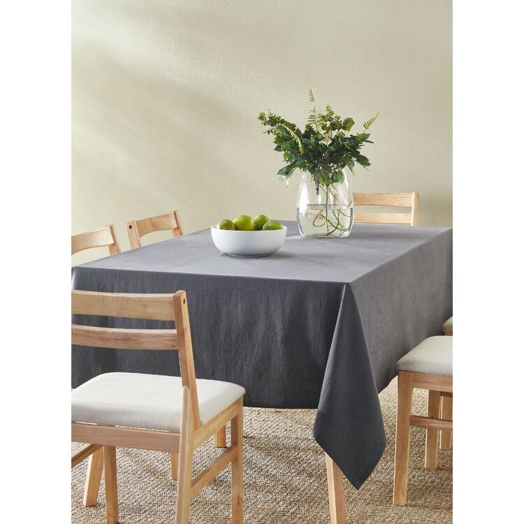 KOO Dahlia Charcoal Tablecloth