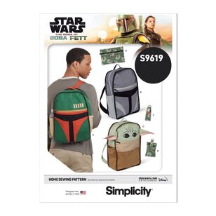 Simplicity Sewing Pattern S9619 Backpacks and Accessories White One Size