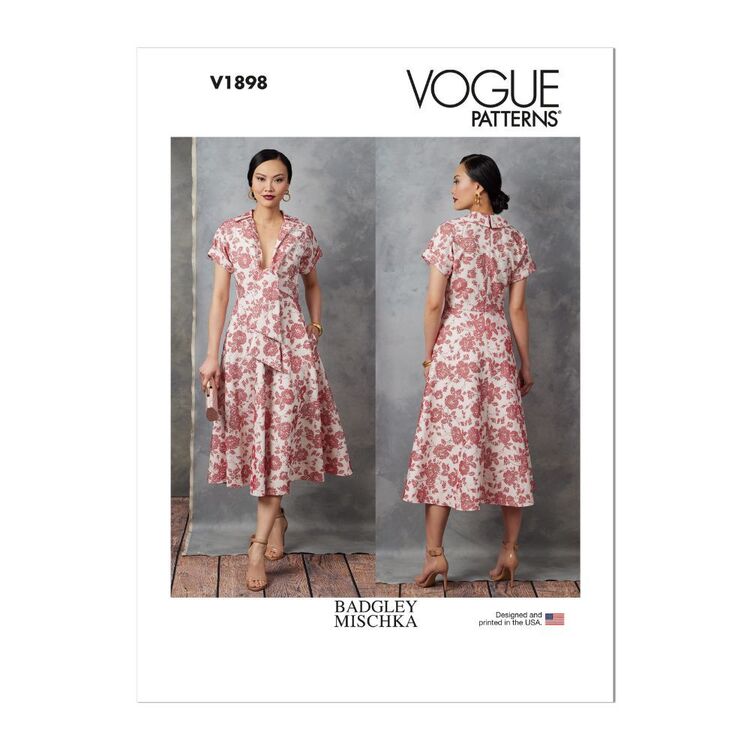 Vogue Sewing Pattern V1898 Misses' Dress