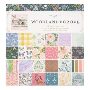 American Crafts Maggie Holmes Woodland Grove 12 x 12 in Paper Pad Multicoloured 12 x 12 in