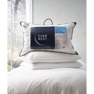 Ever Rest Soft Feather 2 Pack Pillows White 45 x 70 cm
