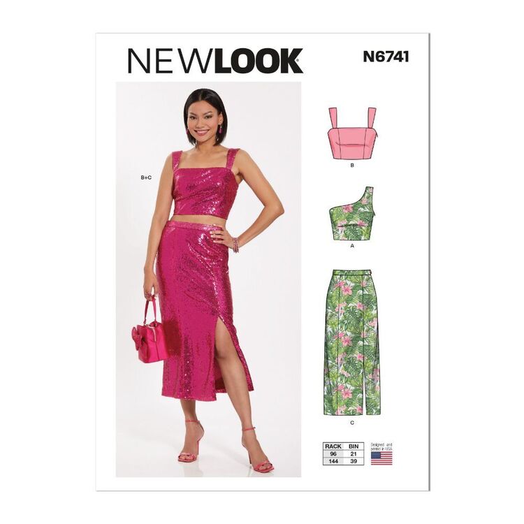 Ytk Patterns New Look N6741 Misses' Two-piece Dresses Pattern