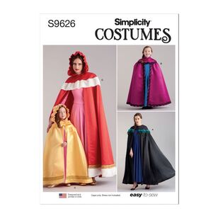 Simplicity Sewing Pattern S9626 Children's and Misses' Costumes White Small - Large / X Small - X Large