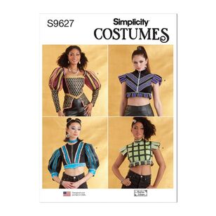 Simplicity Sewing Pattern S9627 Misses' Costume Tops White