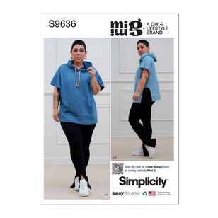 Simplicity Sewing Pattern S9636 Misses' Hoodies and Leggings White