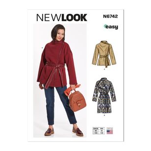 New Look Sewing Pattern N6742 Misses' Jacket or Coat White X Small - X Large