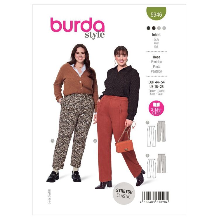 Burda Sewing Pattern B5946 Women's Pants