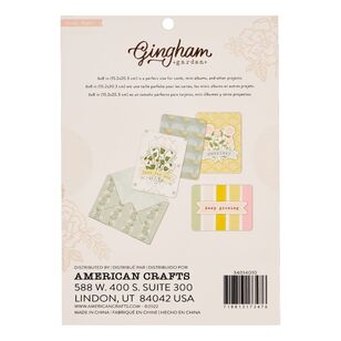 American Crafts Crate Paper Gingham Garden Paper Pad Multicoloured 6 x 8 in