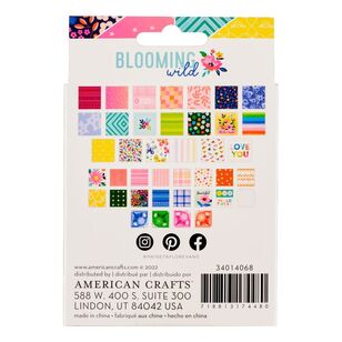 American Crafts Paige Evans Blooming Wild Collage Tiles Multicoloured