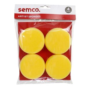 Semco Artist Sponges 4 Pack Yellow