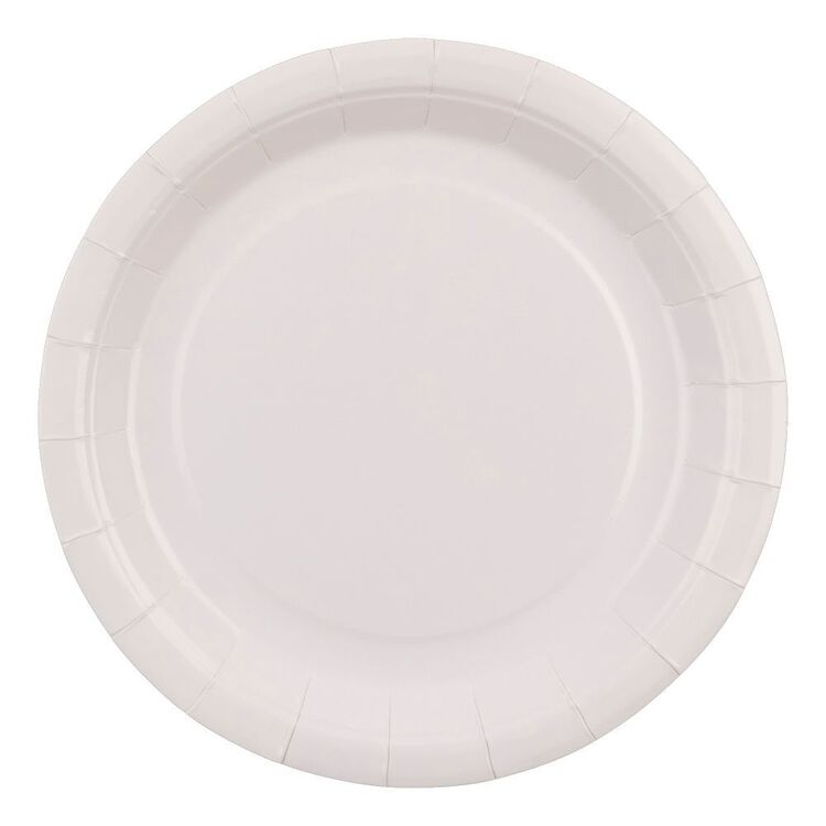 Spartys 18cm Paper Plate 16 Pack White 18 cm