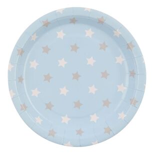 Spartys 23cm Blue Stars Paper Party Plate 16 Pack Blue & Stars 23 cm