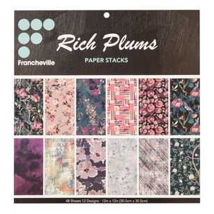 Francheville Rich Plums 12 x 12 in Paper Pad Multicoloured 12 x 12 in