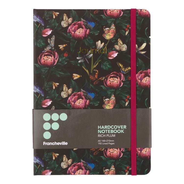 Francheville Rich Plum Dark Rose A5 Hardcover Notebook Multicoloured A5