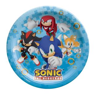Sonic the Hedgehog 23cm Round Paper Plates