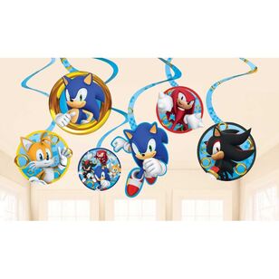 Sonic the Hedgehog Spiral Swirls Hanging Decorations