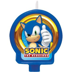 Paramount Pictures Sonic Birthday Candle BLUE