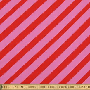 Spots & Stripes Diagonal Stripe 112 cm Cotton Poplin Pink 112 cm