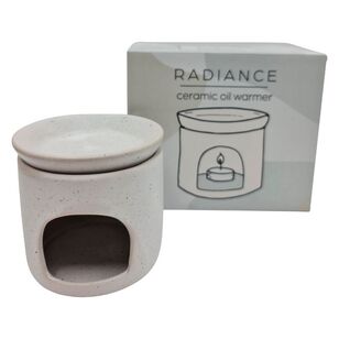 Radiance 2 Piece Ceramic Oil Warmer Light Grey