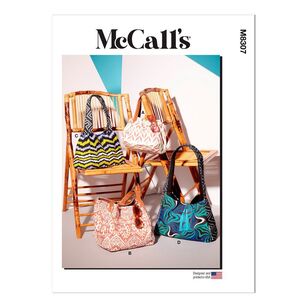 McCall's Sewing Pattern M8307 Bags and Totes White One Size