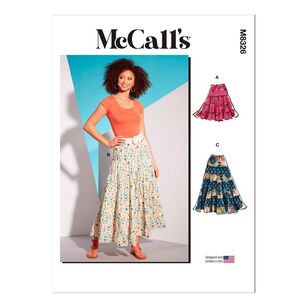 McCall's Sewing Pattern M8326 Misses' Skirts White